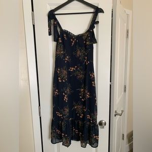 Navy floral dress